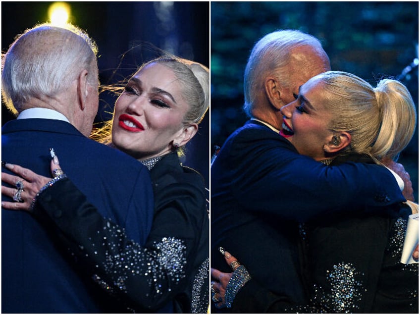 biden joins gwen stefani on stage at apec says gavin newsom could have the job im looking for