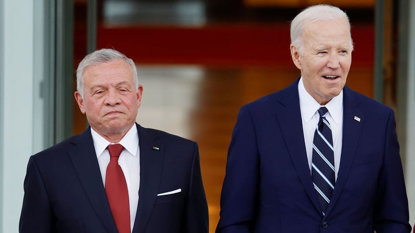 King of Jordan Abdullah II ibn Al Hussein and U.S. President Joe Biden