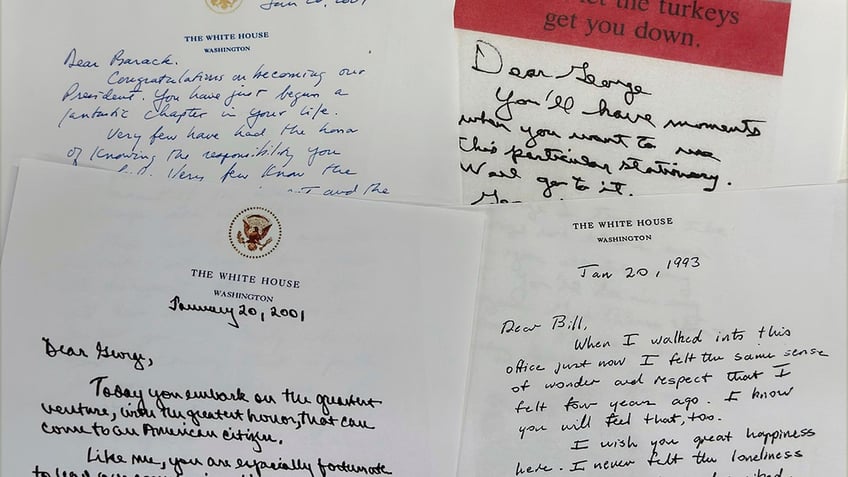 Letters from former presidents to successors