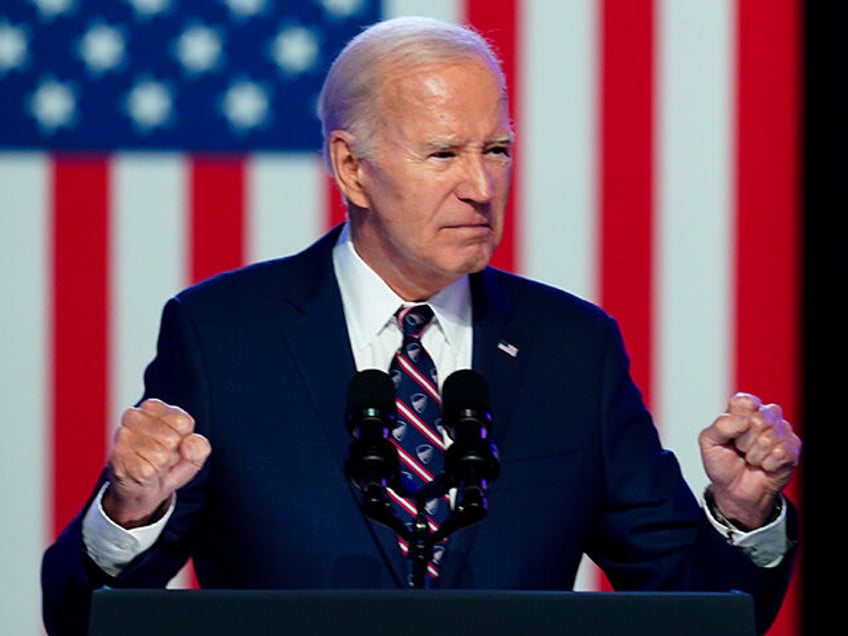 President Joe Biden speaks in Blue Bell, Pa., Friday, Jan. 5, 2024. (AP Photo/Matt Rourke)