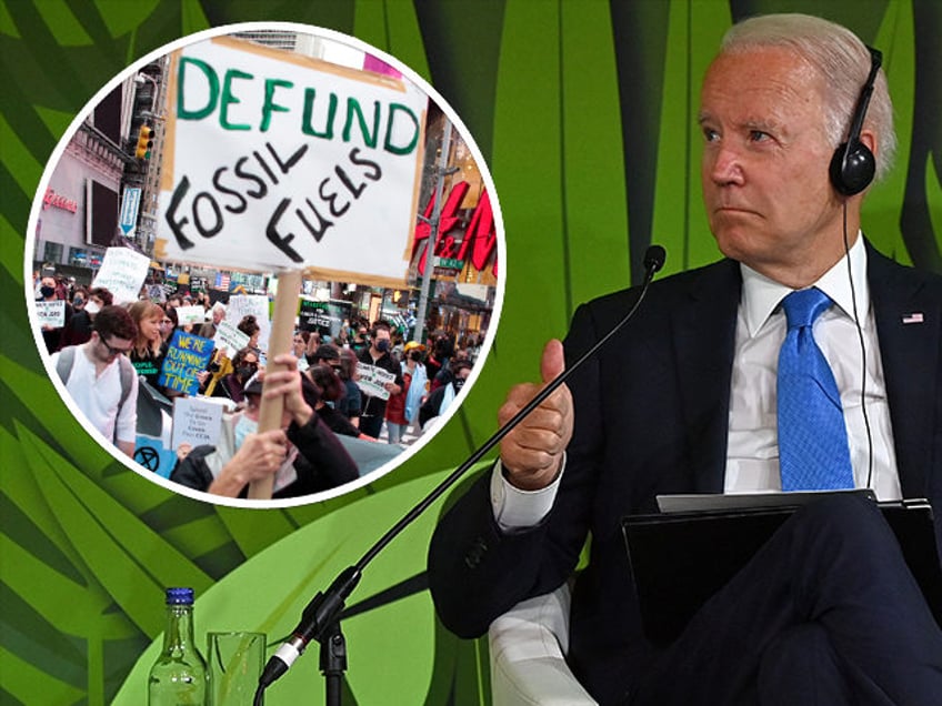 biden releasing 20 billion for clean energy projects to defeat fossil fuels