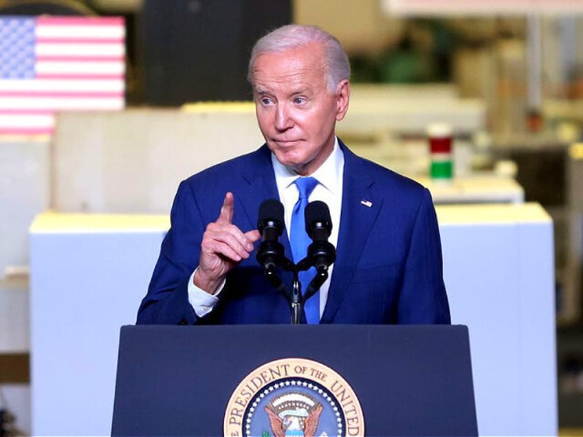 US President Joe Biden at Gateway Technical College in Sturtevant, Wisconsin, US, on Wedne