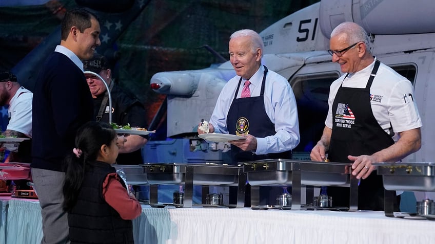 biden slammed for repeating claim of naval appointment remark to young girl at militarys friendsgiving event