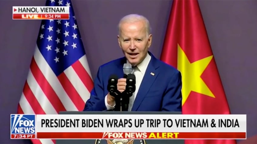 biden staff abruptly end press conference while biden is answering questions