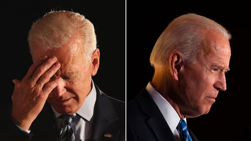 Joe Biden split image