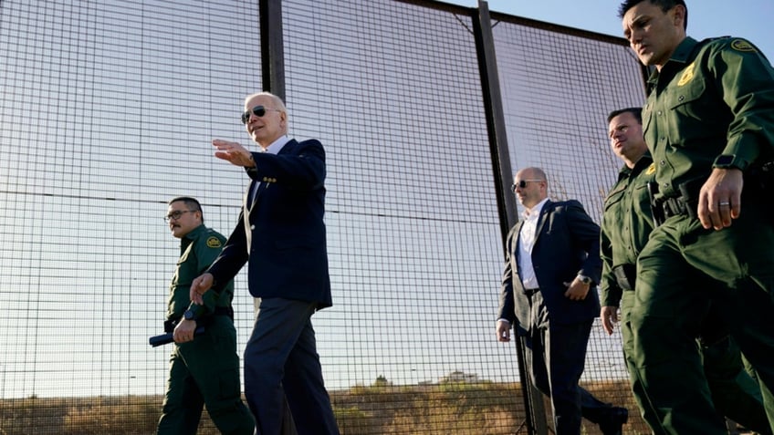 biden stumbles over response to question about border wall funding