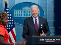 Biden talks election, economy and Middle East in surprise news briefing