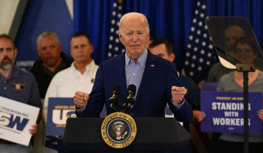 President Joe Biden in April unveiled steel tariffs at the United Steel Workers Headquarte