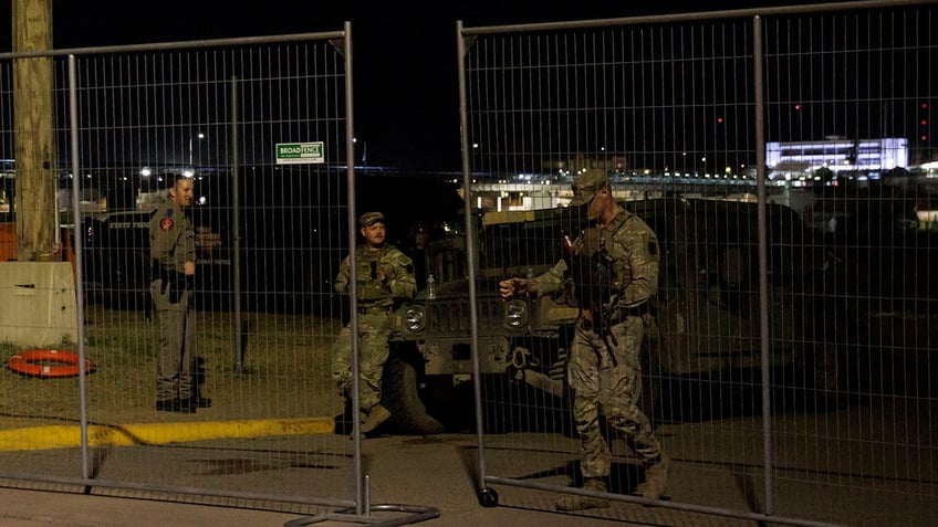 Texas National Guard close gate to Shelby Park