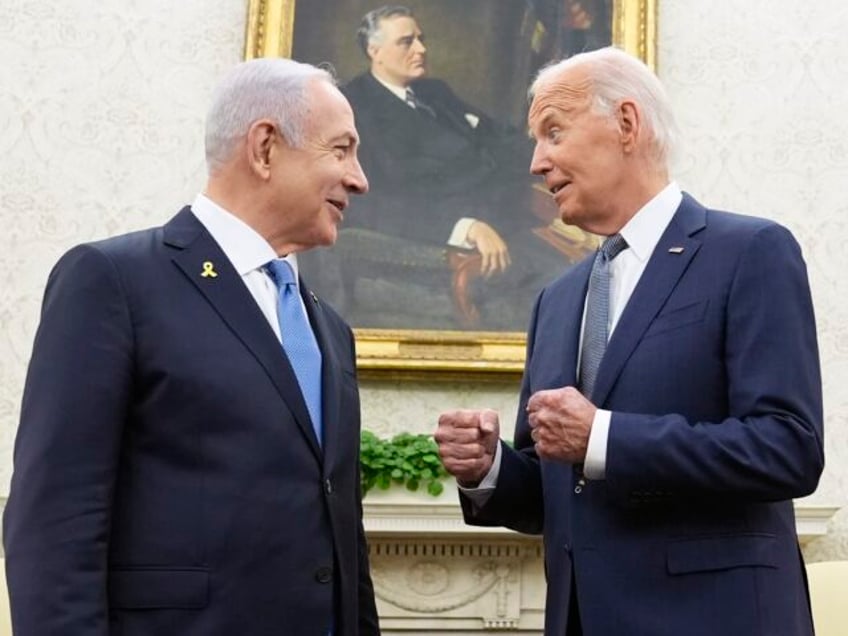 Netanyahu and Biden (Susan Walsh / Associated Press, File)