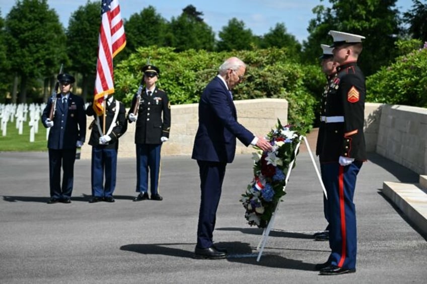 US President Joe Biden paid tribute to fallen US soldiers of World War I at an American Ce