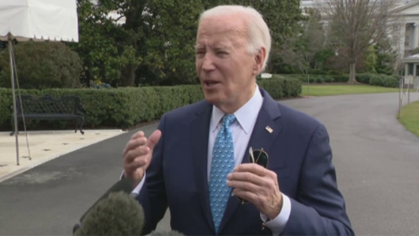 Biden speaking to reporters