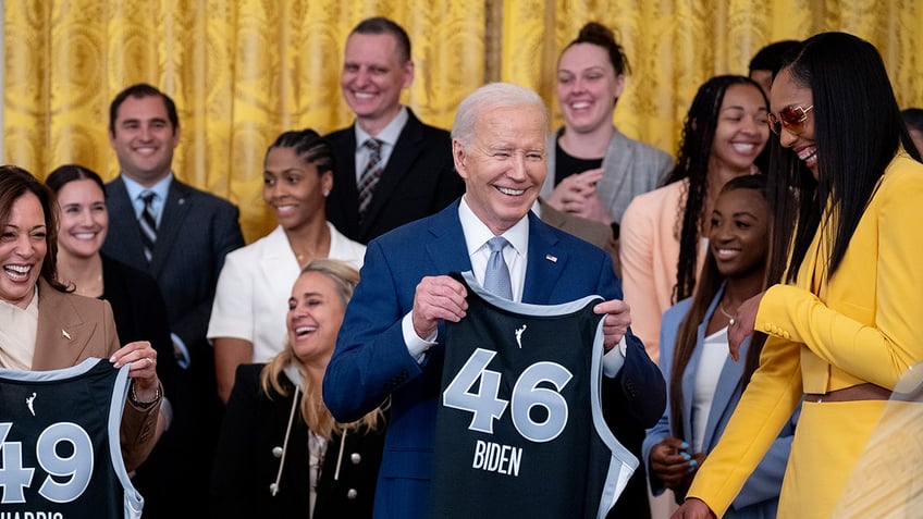 Biden with Vegas Aces