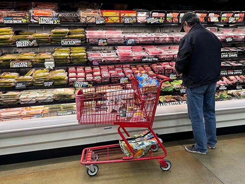 A customer shops at a Trader Joe's store on May 15, 2024 in Greenbrae, California. Accordi