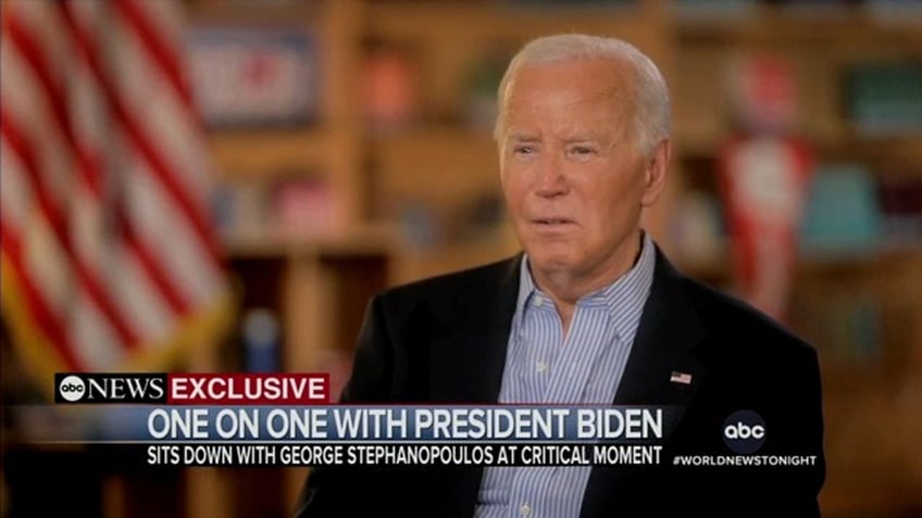 Biden still from ABC interview