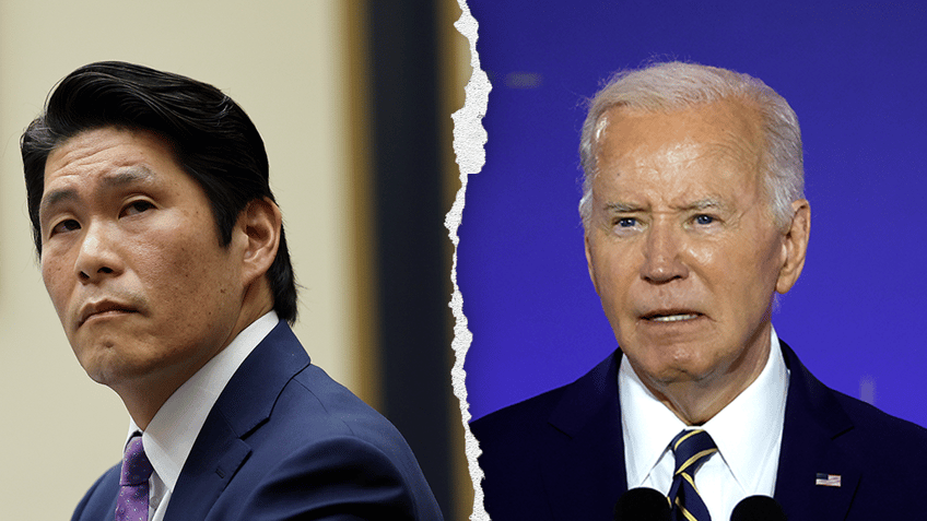 Robert Hur and President Biden split