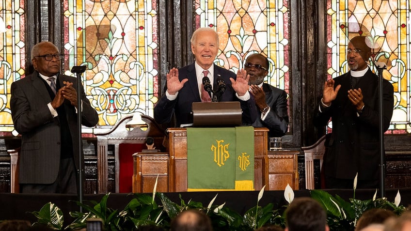 Biden holds campaign event at site of 2015 Charleston church massacre