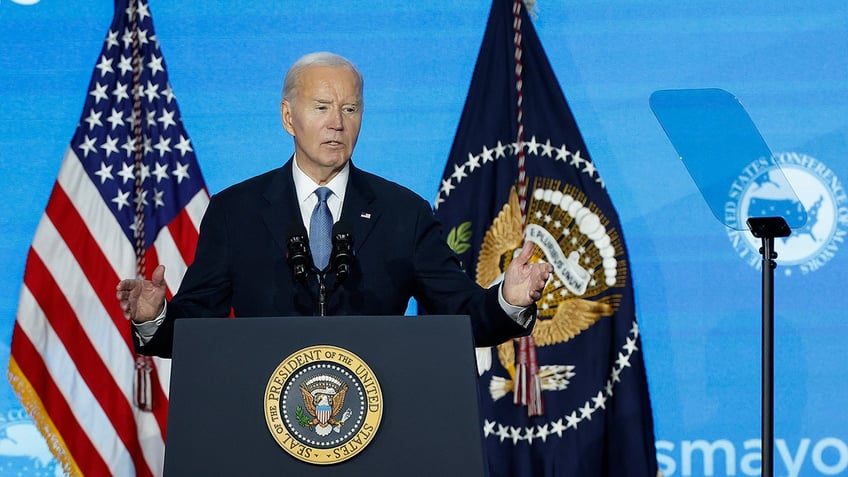 President Biden at podium