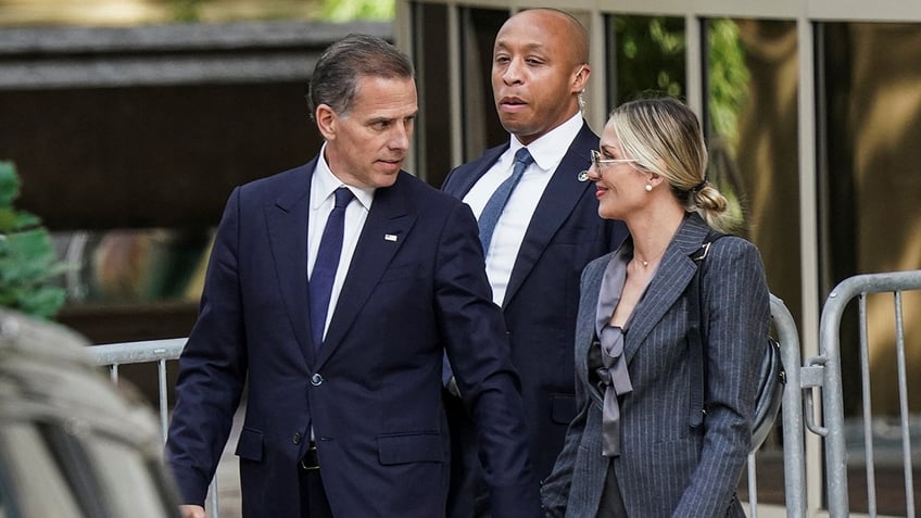 Hunter Biden and Melissa Cohen Biden depart from federal court