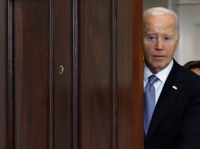 WASHINGTON, DC - JULY 14: U.S. President Joe Biden arrives to deliver remarks on the assas