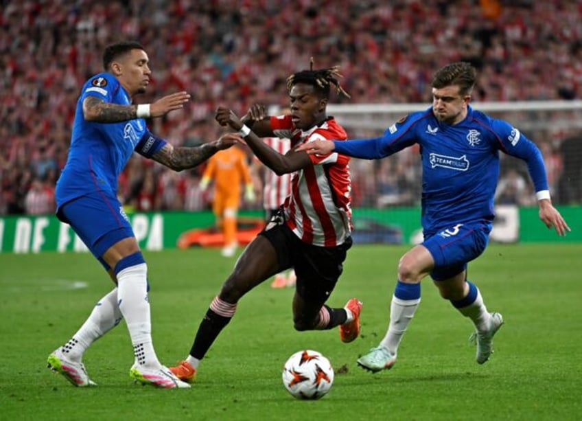 Athletic Bilbao winger Nico Williams scored as his team defeated Rangers in the quarter-f