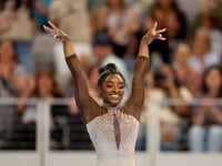 Biles continues Olympic build-up with ninth all-around US gymnastics title