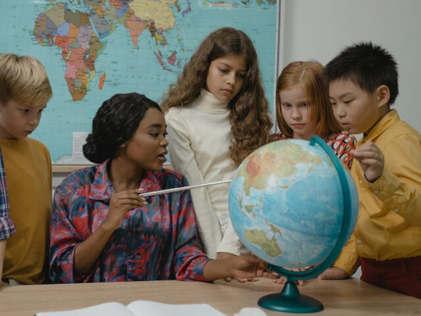 teacher and students in classroom