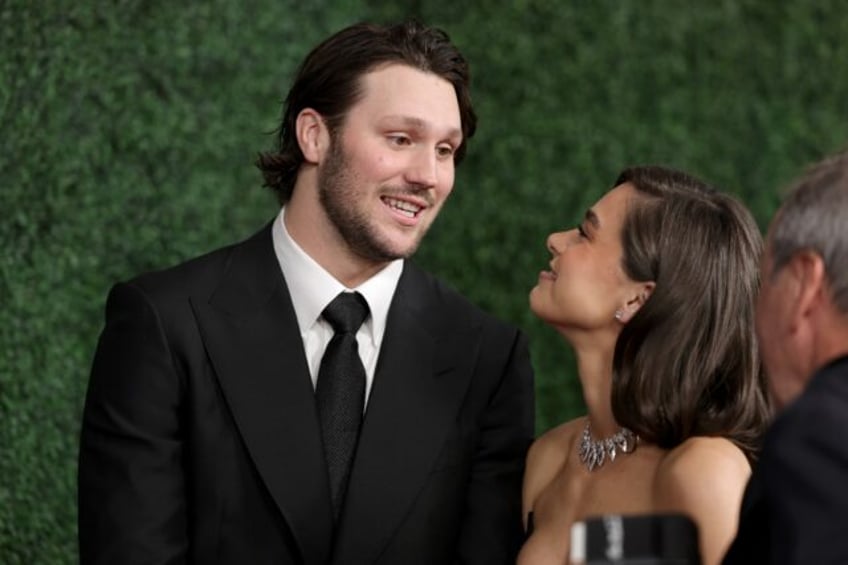 Josh Allen and fiancee Hailee Steinfeld attend the 14th Annual NFL Honors at Saenger Theat