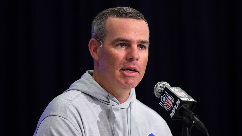 Brandon Beane speaks to the media 