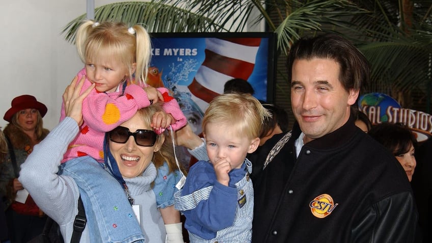 Chynna Phillips, Billy Baldwin and two of their children