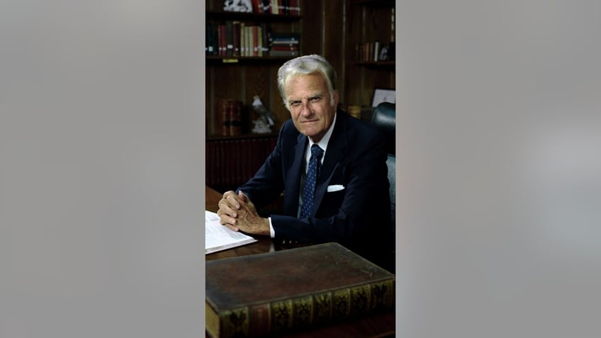 Billy Graham sitting