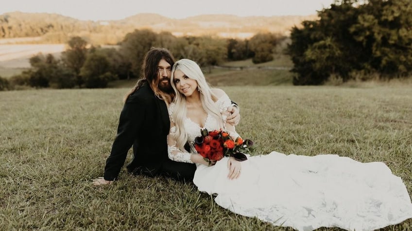billy ray cyrus 62 shares sacred moment from wedding to firerose 34