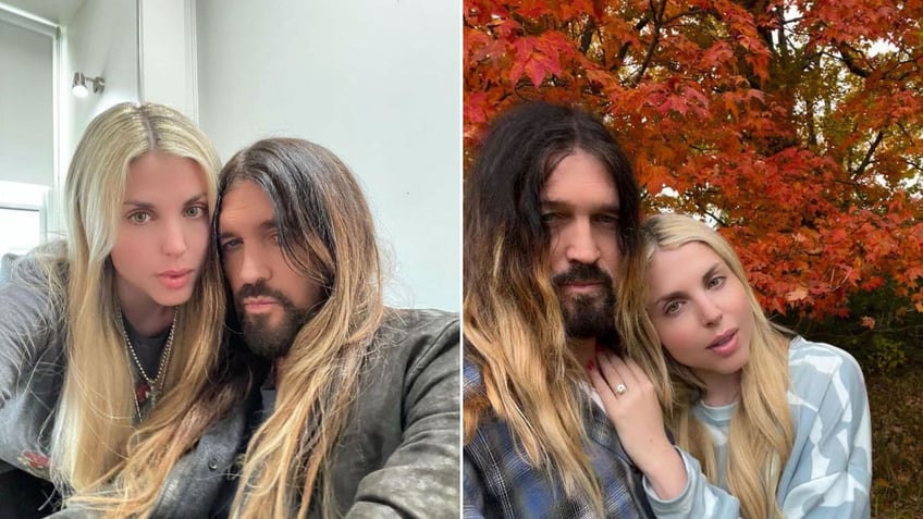billy ray cyrus 62 shares sacred moment from wedding to firerose 34