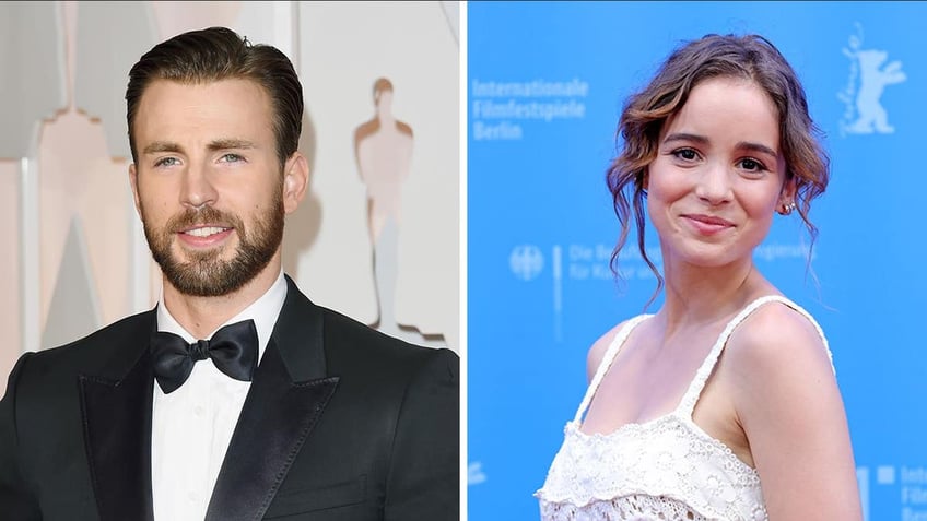 A split of Chris Evans and Alba Baptista