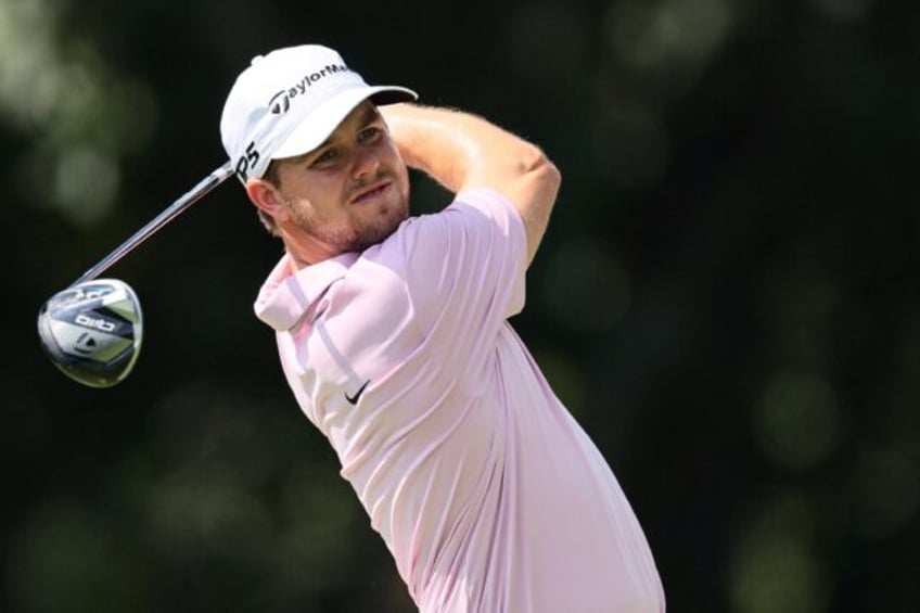 American Pierceson Coody plays a shot on the way to the first-round lead in the US PGA Tou