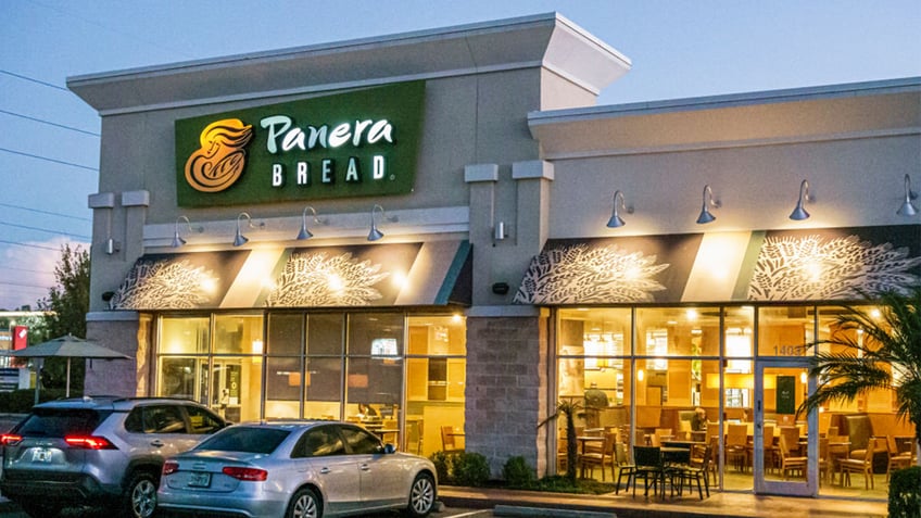 Panera Bread outside.