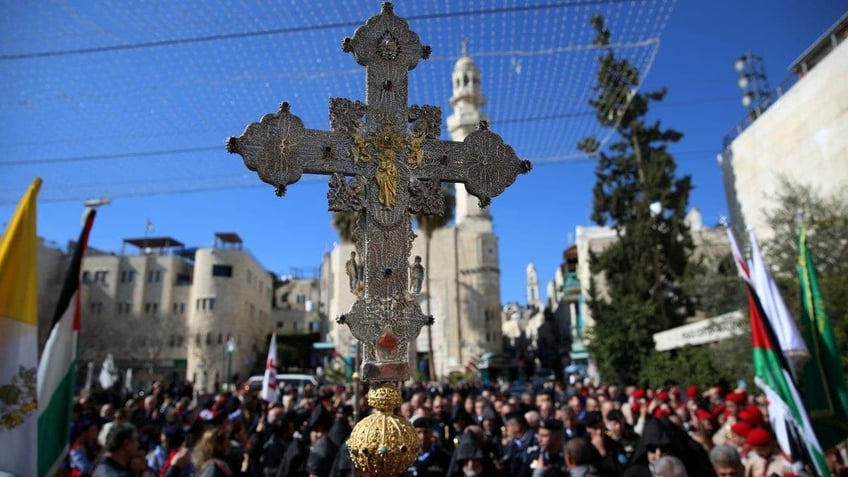 birthplace of jesus dismantling all christmas decorations in solidarity with our people in gaza