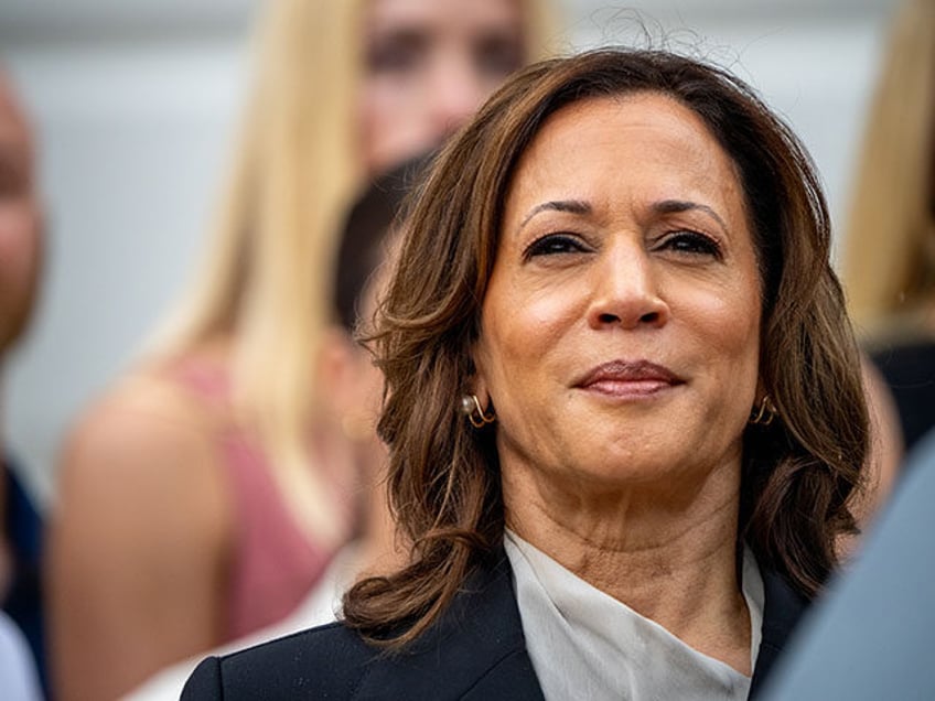 U.S. Vice President Kamala Harris attends an NCAA championship teams celebration on the So