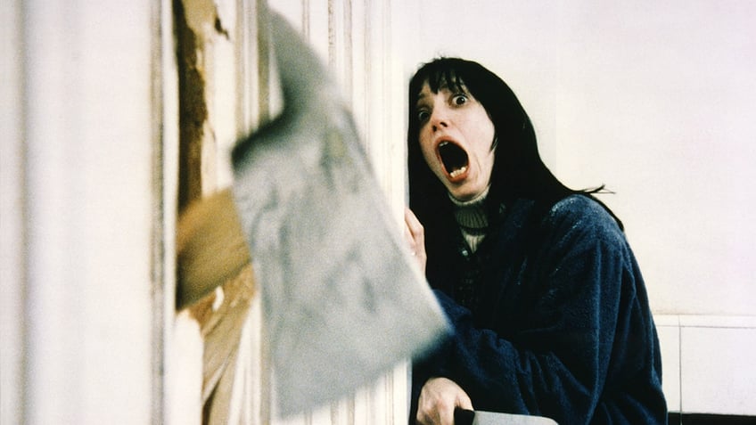 Actress Shelley Duvall is seen on the set of "The Shining".