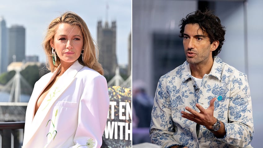 Blake Lively and Justin Baldoni doing promo