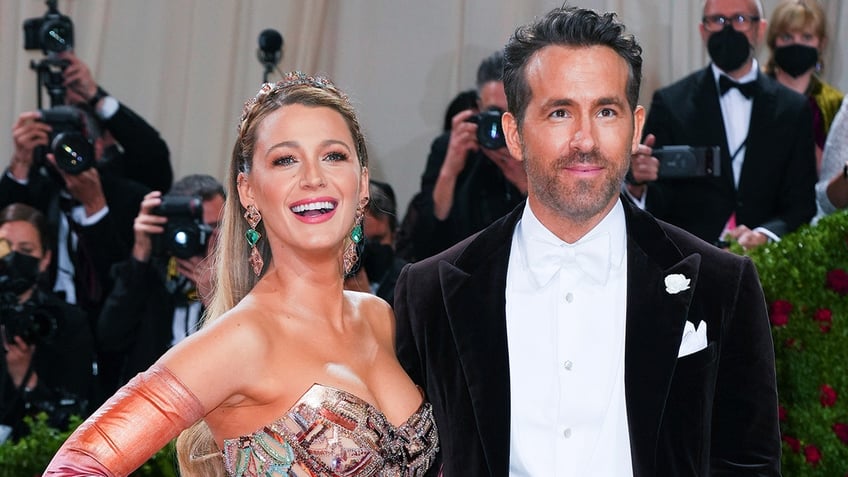 Blake Lively and Ryan Reynolds at the 2022 Met Gala