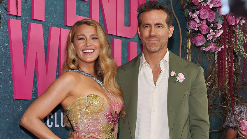 Blake Lively and Ryan Reynolds at the premiere of "It Ends with Us."