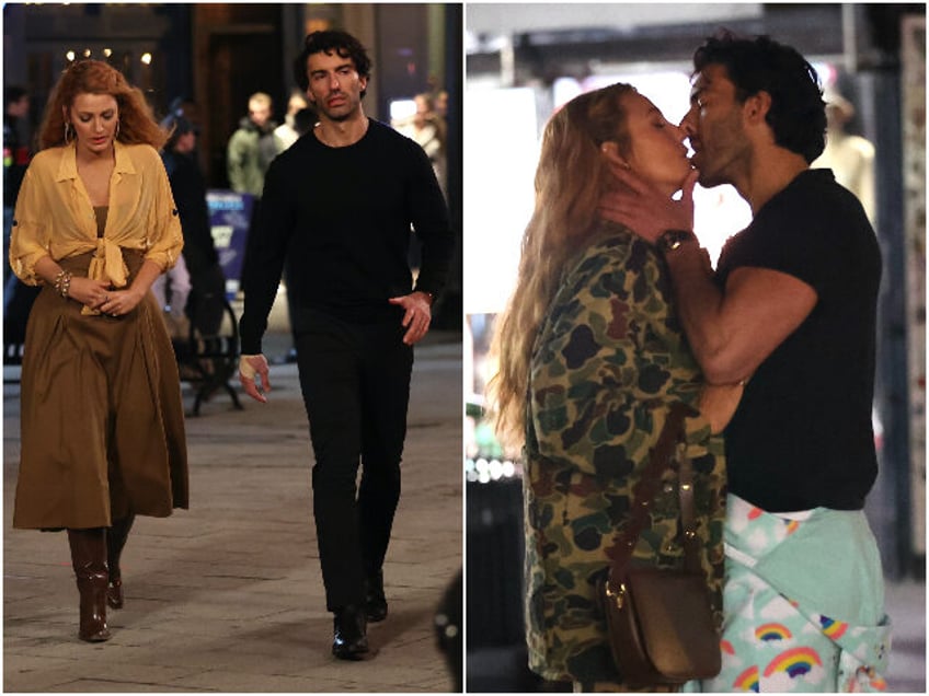 JERSEY CITY, NJ - JANUARY 12: Blake Lively and Justin Baldoni are seen on the set of &#039