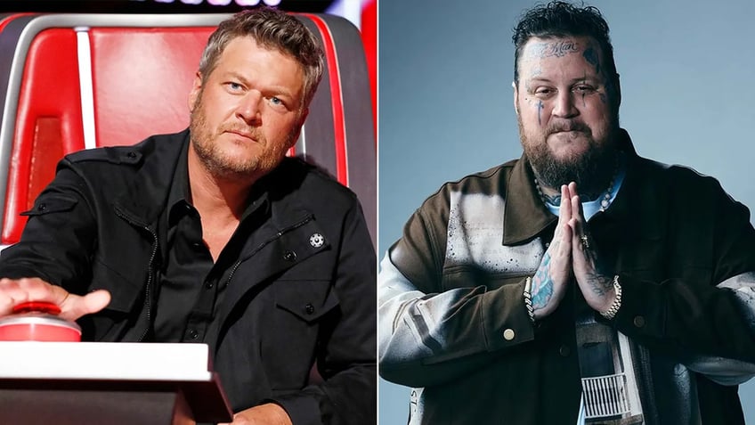 Blake Shelton on "The Voice" split with Jelly Roll photo