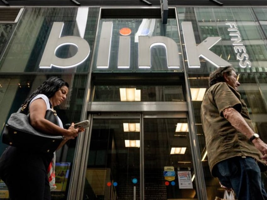 A Blink Fitness gym in New York, US, on Monday, Aug. 12, 2024. Gym chain Blink Fitness, a