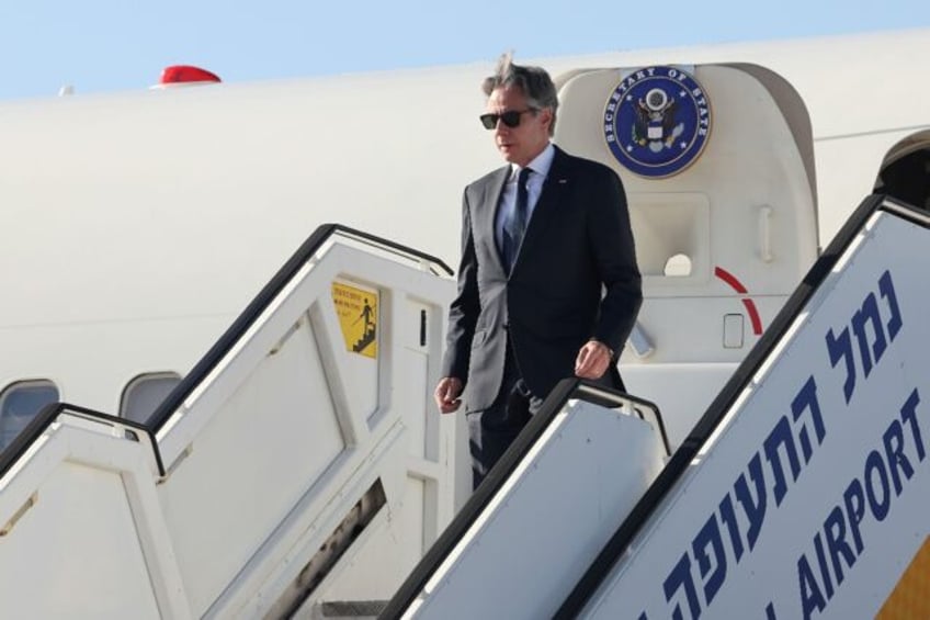 US Secretary of State Antony Blinken arrives in Tel Aviv for talks on a Gaza ceasefire pla