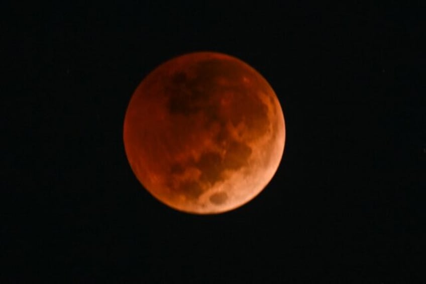 The last Blood Moon, seen from Guatemala on November 8, 2022