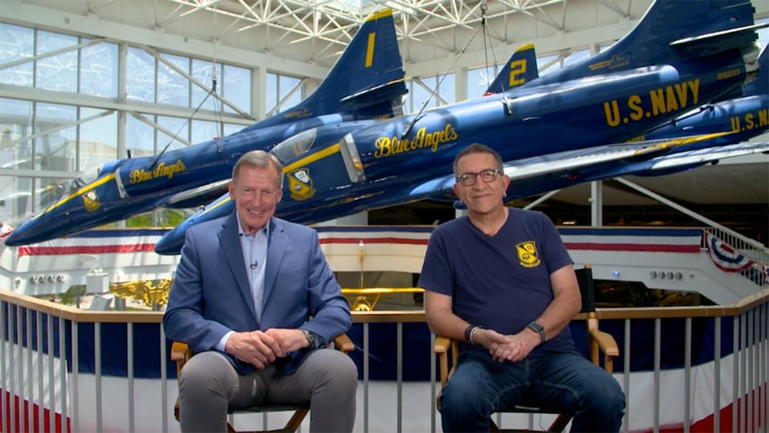 Retired Navy Captain Greg Wooldridge and filmmaker Paul Crowder