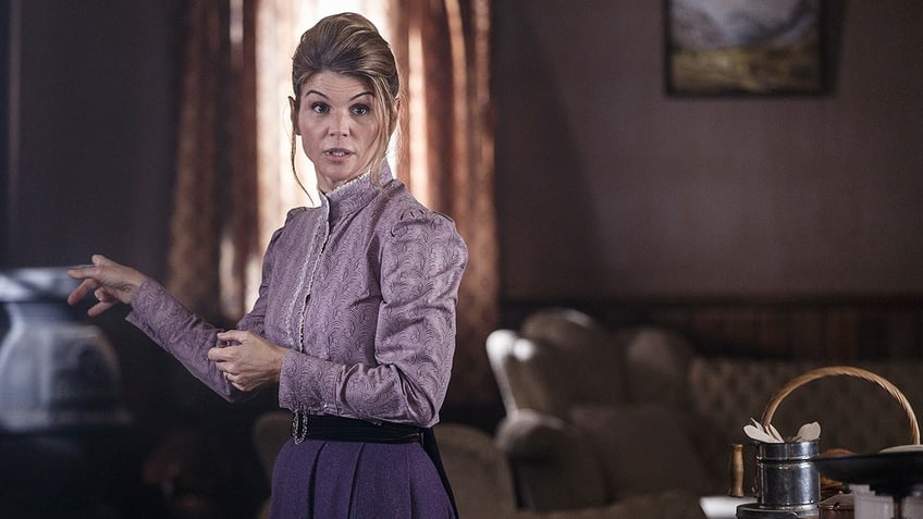 Lori Loughlin in a scene from "When Calls the Heart"