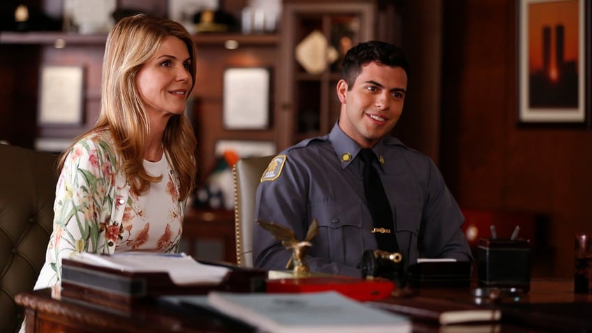 Lori Loughlin and David Castro in a scene from "Blue Bloods"